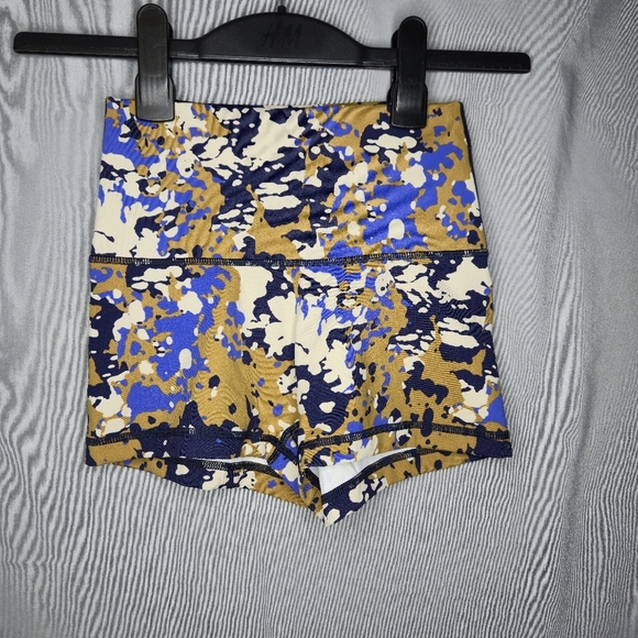 Aerie Offline Super Shortie Bike Shorts Multi Coloured Size S - Picture 1 of 5